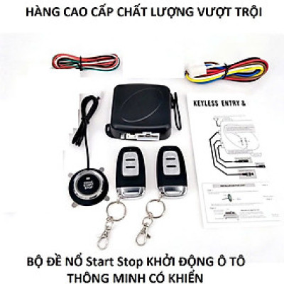 Bộ Khởi Động Xe Ô Tô Từ Xa Bằng Nút Bấm – Nút Đề Nổ 1 Chạm Thông Minh Smart Start/Stop System Cao Cấp, Dễ Lắp, Siêu Tiện Lợi: