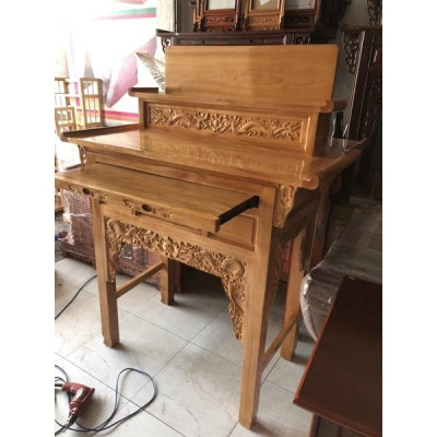 Bàn Thờ & Kệ Thờ 1m27 Gỗ Gõ Đỏ Nam Phi