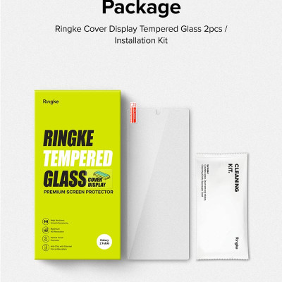 [Combo 2] Dán cường lực dành cho Samsung Galaxy Z Fold 6 RINGKE Cover Display Tempered Glass (Màn hình ngoài) - Hàng Chính Hãng