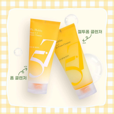 Sữa rửa mặt thuần chay giúp cân bằng pH và làm sạch lớp trang điểm Ph Hubby Haut 5.7 dạng gel 150ml