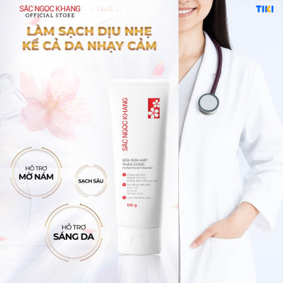 Bộ đôi làm sạch sâu cho da Sắc Ngọc Khang: Nước tẩy trang 145ml + Sữa rửa mặt 100g