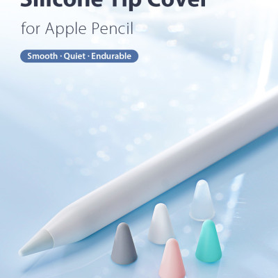 Combo 10 Vỏ Đầu Silicon Dành Cho Apple Pencil 1 / Apple Pencil 2, Dux Ducis Tip Cover - Hàng Chính Hãng