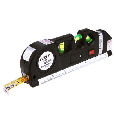 Dụng Cụ Thước Nivo, Căn Mực Laser Thước Kéo 2,5M 4in1 Laser Level Pro 3