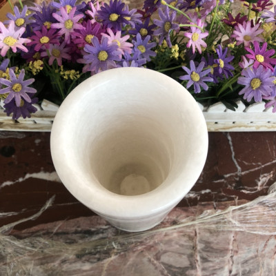 Ống đựng nhang, hương thờ cúng trang trí bàn thờ đá cẩm thạch trắng