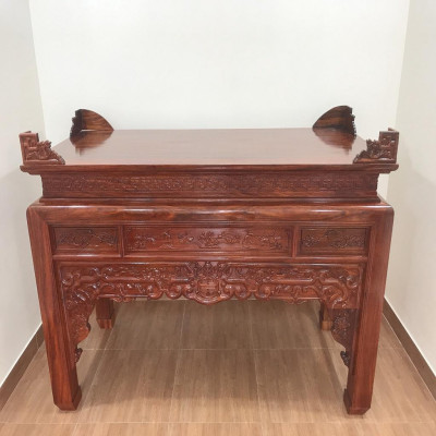 Án Gian Thờ Chân 12 Gỗ Lim