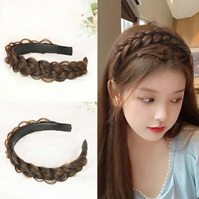 Băng đô, Bờm tóc kiểu tết tóc giả cao cấp 