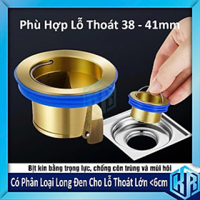COMBO 2 Cái Nắp Đậy Cống Thoát Nước Nhà Tắm Bằng Đồng – Ngăn Mùi, Chống Côn Trùng Hiệu Quả