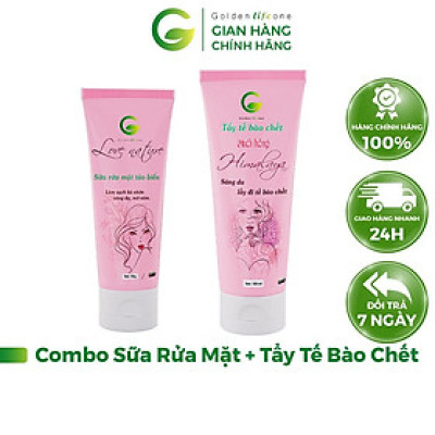 Combo Sữa Rửa Mặt Love Nature 50ML + Tẩy Tế Bào Chết Love Nature 100ML Muối Hồng Himalaya