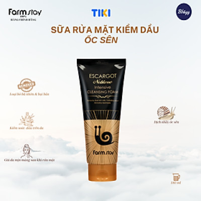 Sữa Rửa Mặt Kiềm Dầu Ốc Sên _ Farmstay Escargot Noblesse Intensive