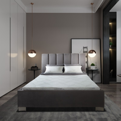 Nệm Cao Su Liên Á Ladome Grey Cao 10cm - Giường Đơn - Cao Su Thiên Nhiên 100%