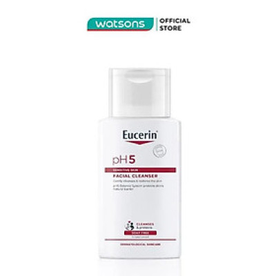 Sữa Rửa Mặt Eucerin Dành Cho Da Nhạy Cảm pH5 Facial Cleanser 100ml
