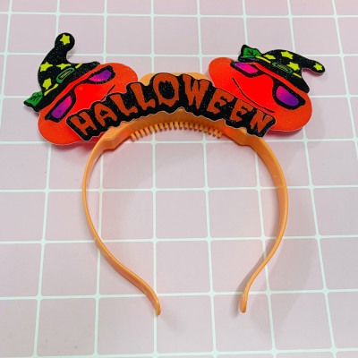Bờm bí ngô có đèn hoá trang halloween/ Bờm tóc chơi halloween 