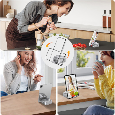 Ốp Case có chân đế đỡ điện thoại, Khóa Nắp, Hỗ trợ sạc ko dây cho Airpods 3 - Hàng Chính Hãng