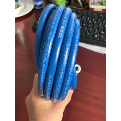 [Freeship]Dây xịt rửa xe HIỆU HTC LOẠI 10M, HTC6511-10W3 từ nhựa PVC áp lực cao 420 bar( 6090PSI),ĐK 6.5*11mm,
