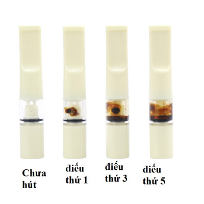 Vỉ gồm 5 tẩu thuốc nhựa dẻo bảo vệ sức khỏe ( dùng được cả điếu nhỏ)