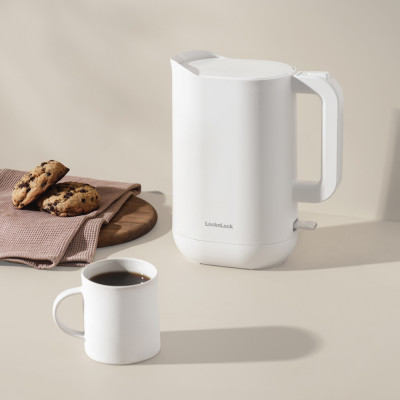 Ấm Đun Siêu Tốc Giảm Âm LocknLock Silent Electric Kettle 1.2L EJK216WHT, Hàng Chính Hãng - JoyMall