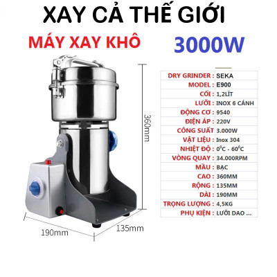 Xay Cả Thế Giới Thành Bột Với Máy Xay Bột Khô Senka 3000W – Mạnh Mẽ & Hiệu Quả