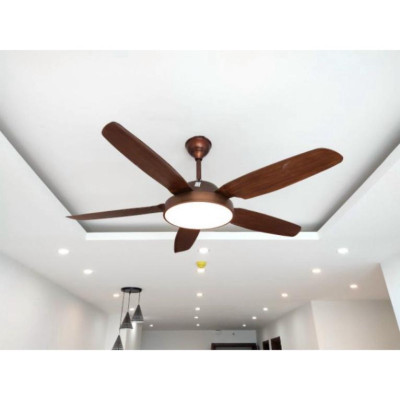 BH 5 năm quạt trần trên nhà đèn hiện đại, nguyên nhân DC lõi đồng phối hợp LED 3 màu AS, đảo chiều hút ẩm, ĐK không chạ