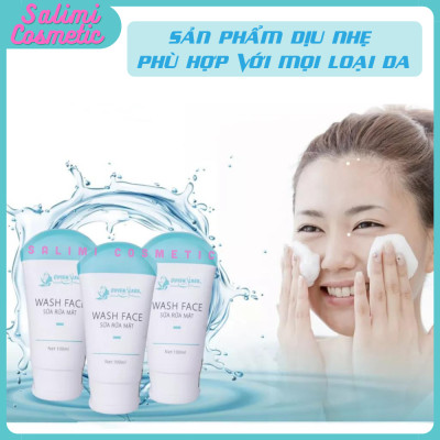 Sữa Rửa Mặt WASH FACE 100ml, Làm Sạch Da, Sạch Bụi Bẩn, Dầu Nhờn, Lớp Trang Điểm, Tế Bào Da Chết, Ngăn Ngừa Mụn, Duy Trì Độ Ẩm