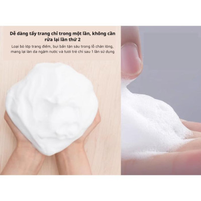 Sữa Rửa Mặt & Tẩy Trang Tạo Bọt Dưỡng Trắng Da Softymo Kosé Nhật Bản (Tuýp 60g)