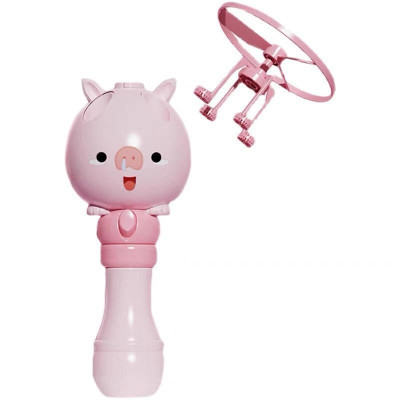 Máy bắn bong bóng xà phòng chong chóng quay có thể bay trên không trung quà tặng cho bé trẻ em