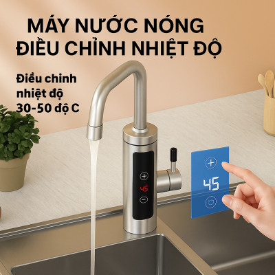 Máy Nước Nóng Trực Tiếp Tại Vòi Inox Cao Cấp – Điều Chỉnh Nhiệt Độ Dễ Dàng, ĐÈN TRANG TRÍ