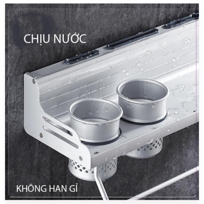 Kệ Đựng Gia Vị Nhà Bếp Tiện Lợi, Giá Treo Dụng Cụ Nhà Bếp Gắn Tường, Kệ Đựng Đồ Nhà Tắm Đa Năng, Tiện Dụng, Không Cần Khoan – MH3112