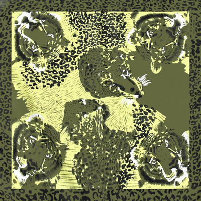 Bộ sưu tập khăn vuông bandana cotton họa tiết báo cá tính (54x54cm)