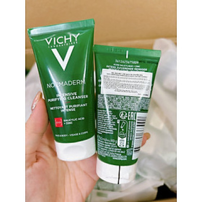 [Mẫu Mới] Sữa Rửa Mặt Vichy Normaderm Phytosolution Dạng Gel Làm Sạch Sâu Da Dầu Mụn 50ml