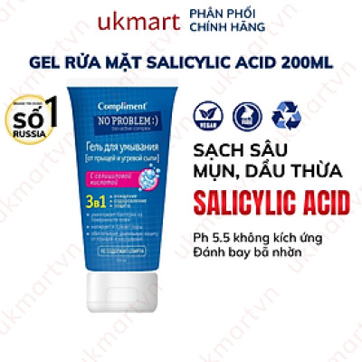 Gel Rửa Mặt Cho Da Mụn Compliment No Problem 200ml