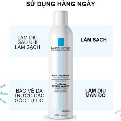 Xịt Khoáng Làm Dịu Và Bảo Vệ Da La Roche-Posay Thermal Spring Water (300ml) - TẶNG MÓC KHÓA