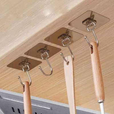 Móc Inox Dán Tường Chịu Lực Móc Treo Đồ Nặng Dán Tường Chất Lượng Cao