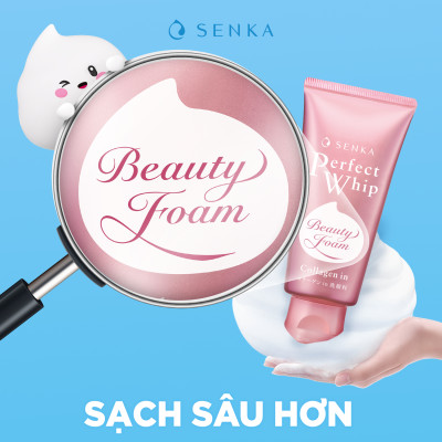 Sữa Rửa Mặt Mịn Và Săn Chắc Da Senka Perfect Whip Collagen In 120G - [4901872462087]