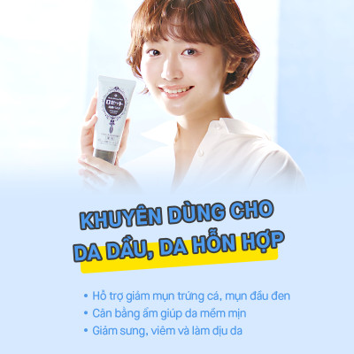 Sữa Rửa Mặt Làm Giảm Mụn 80G Rosette Face Wash Pasta Acne Clear