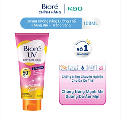 Serum Chống Nắng Dưỡng Thể Kháng Bụi - Trắng Sáng Mịn Màng Biore (150ml)