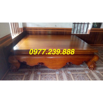 sập ngồi trơn gỗ hương