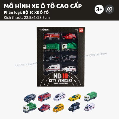 Đồ chơi xe ô tô mô hình cao cấp cho bé trai Mideer Mini Alloy Racing Cars
