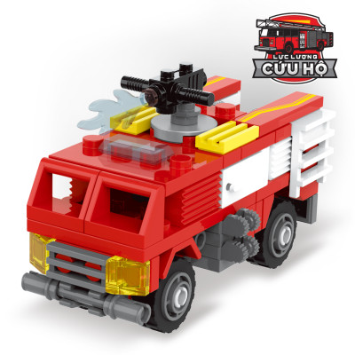 Đồ Chơi: Ghép Hình - Lực Lượng Cứu Hộ_ Xe Cứu Hỏa (103 Chi Tiết) DK81183