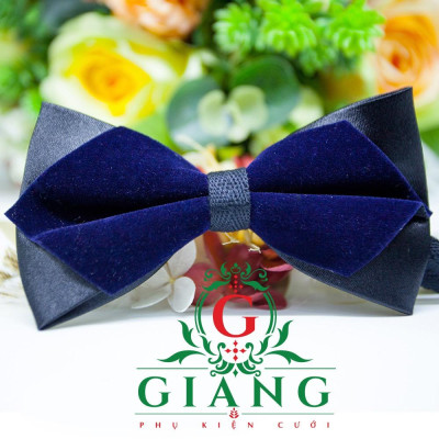 Nơ chú rể cao cấp Giangpkc chất liệu nhung SP1813