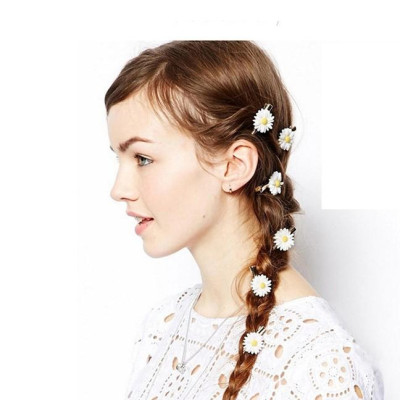 Set 5 dây buộc tóc và cặp tóc Hoa cúc