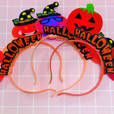 Bờm bí ngô có đèn hoá trang halloween/ Bờm tóc chơi halloween 