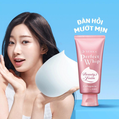 Sữa Rửa Mặt Tạo Bọt Senka Perfect Collagen In 120g