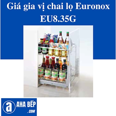 GIÁ GIA VỊ CHAI LỌ NAN VUÔNG - 3 TẦNG EU8.35G. Hàng Chính Hãng 