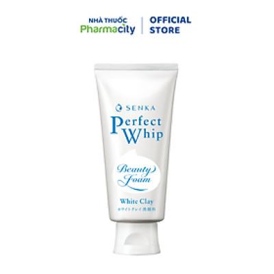 Sữa rửa mặt đất sét trắng Senka Perfect White Clay (120g)