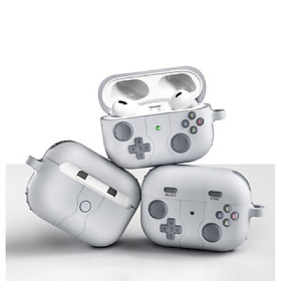 Case vỏ ốp bọc tai nghe dành cho Airpods 4, airpod Pro 2 silicon kèm móc kim loại - HÀNG CHÍNH HÃNG