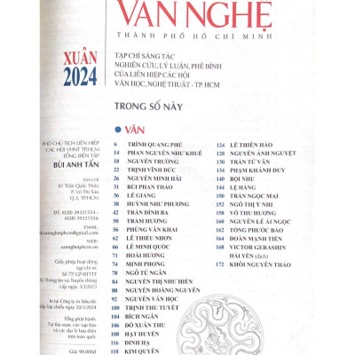 Văn Nghệ Thành Phố Hồ Chí Minh- Xuân Giáp Thìn 2024