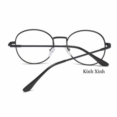 Kính Mắt Tròn Nhỏ Kim Loại Thiết Kế Đơn Giản Thời Trang