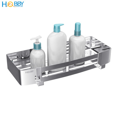 Kệ chữ nhật để đồ nhà tắm dán tường inox 304 Hobby Home Decor KCN1
