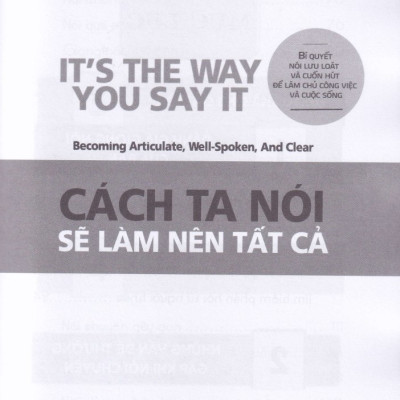 CÁCH TA NÓI SẼ LÀM NÊN TẤT CẢ