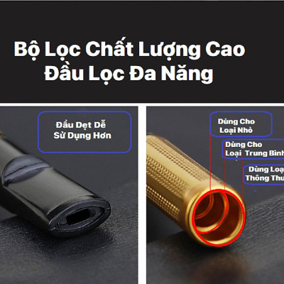 Bộ Tẩu Lọc Thuốc 5 in 1 Bảo vệ Sức Khỏe, Dùng Cho Tất Cả Các Size Nhỏ - Trung Bình - Thông Thường